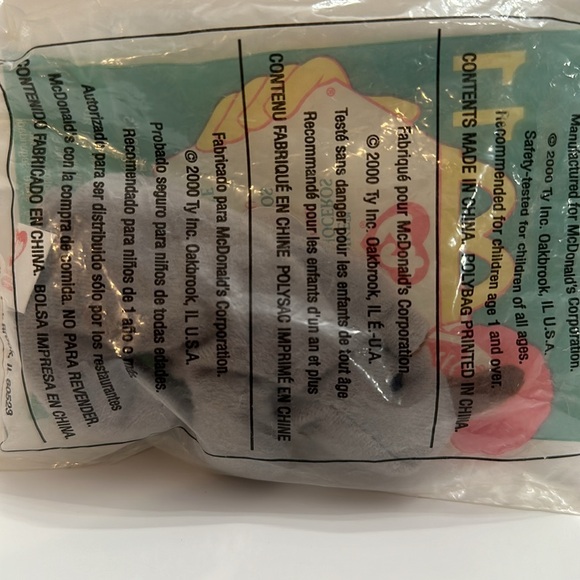 2000 SPIKE THE RHINO McDonald’s Teenie Beanie Baby #11 - NEW - Picture 3 of 3